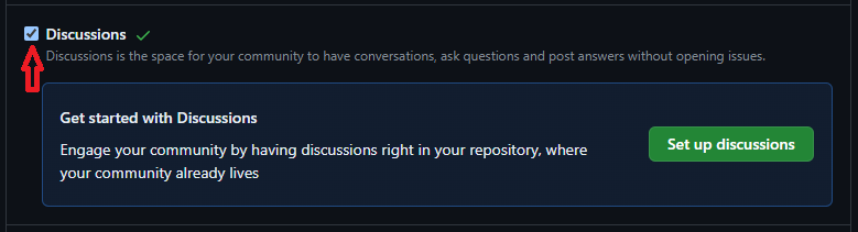 Enable Discussions